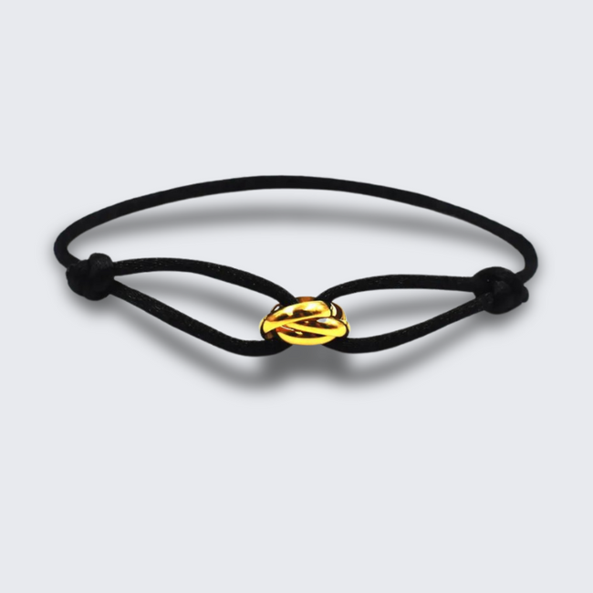 Jasmine - Adjustable Cord Bracelet - Colorful Gold Accent Essential