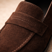 FJØRNA men's penny loafers shoes in classic leather with a sleek design and slip-on style for casual or formal wear.