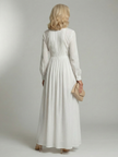 FJØRNA women's summer maxi dress with pockets, casual style, lightweight fabric, and a relaxed fit for warm weather.