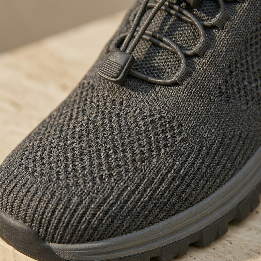 Men’s FJØRNA mesh outdoor trainers with orthopaedic support, featuring breathable mesh material and cushioned soles for comfort.