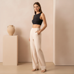 FJØRNA women's straight leg trousers, stylish and tailored pants for women, shown in a clean, modern fit.