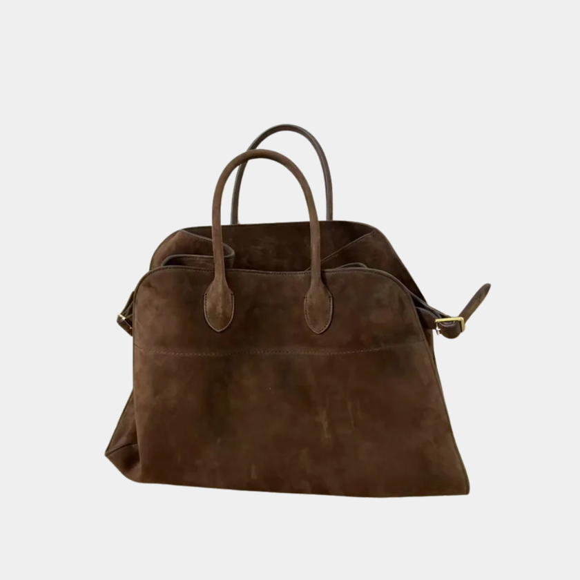 Vegan Suede Handbag Spacious