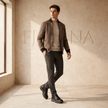 FJØRNA men's leather boots featuring a classic design, sturdy soles, and sleek black leather finish for stylish footwear.