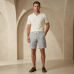 Men's relaxed fit drawstring shorts by FJØRNA, shown in a casual style with comfortable fabric and adjustable waist.