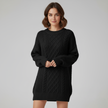 Mia – Women's Sweater Oversized Cozy Crew Neck Dress | Pullover