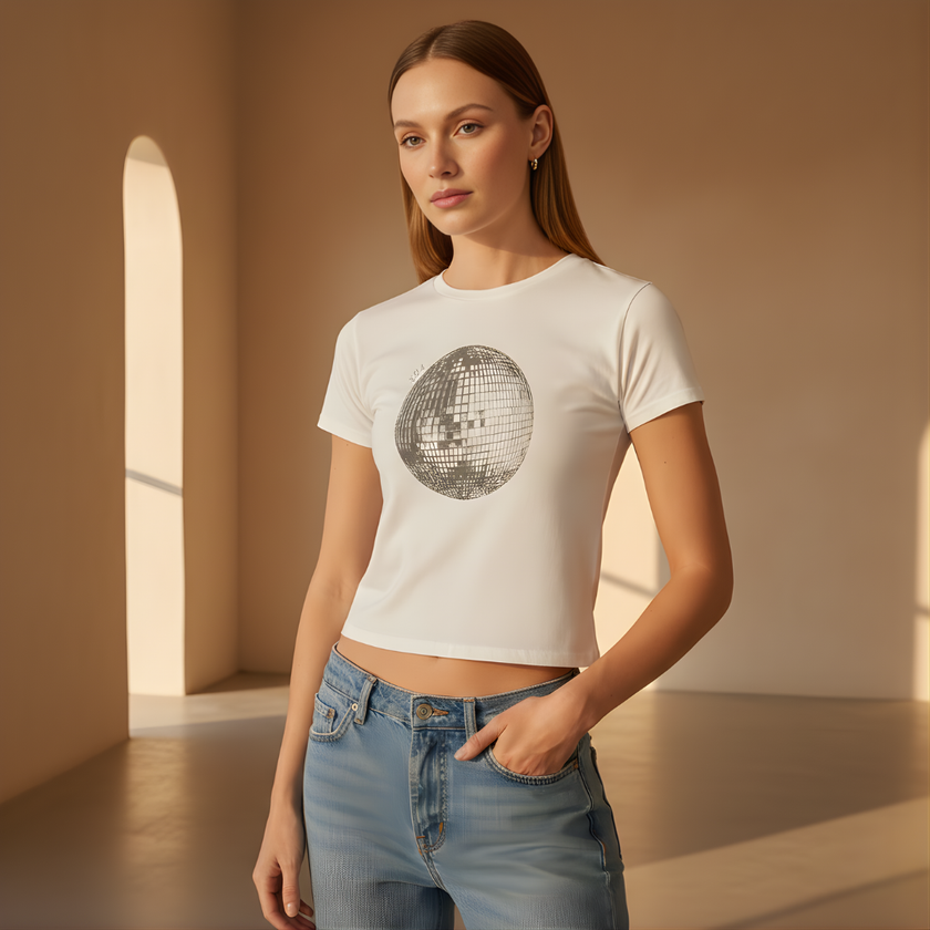 FJØRNA men's slim fit short sleeve shirt, stylish casual top with a modern fit, displayed on a neutral background.