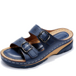 FJØRNA orthopedic comfort fit slide sandals with perforated open toe design, featuring cushioned footbed and casual slip-on style.