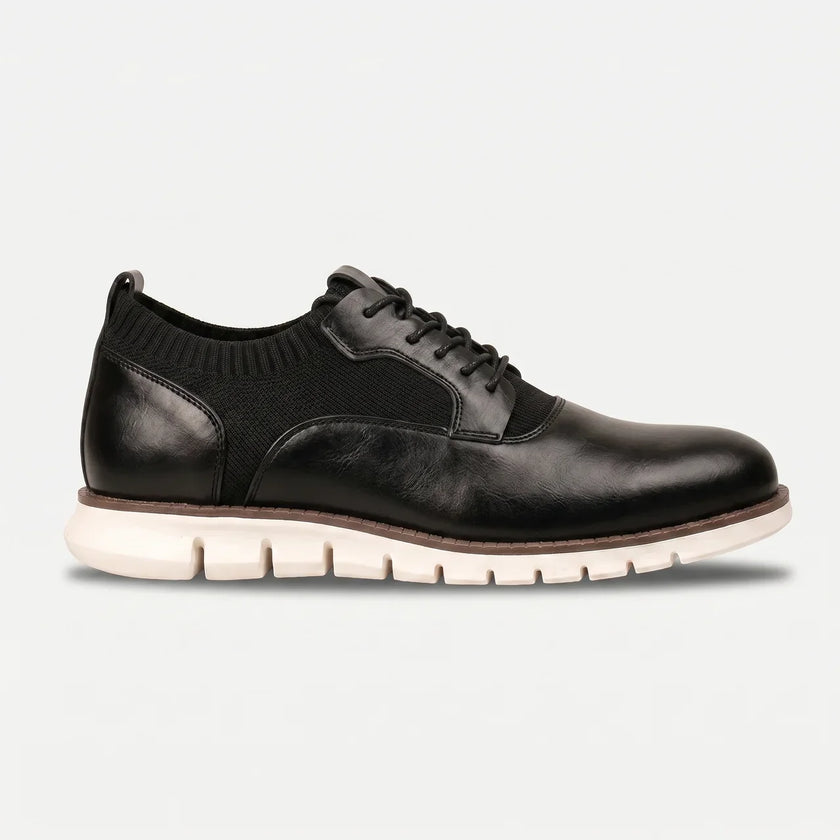 FJØRNA men's leather lace-up dress shoes with polished finish and classic design, perfect for formal occasions.