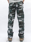 Men's camouflage military cargo pants by FJØRNA, straight cut cotton pants with side pockets for comfort and style.
