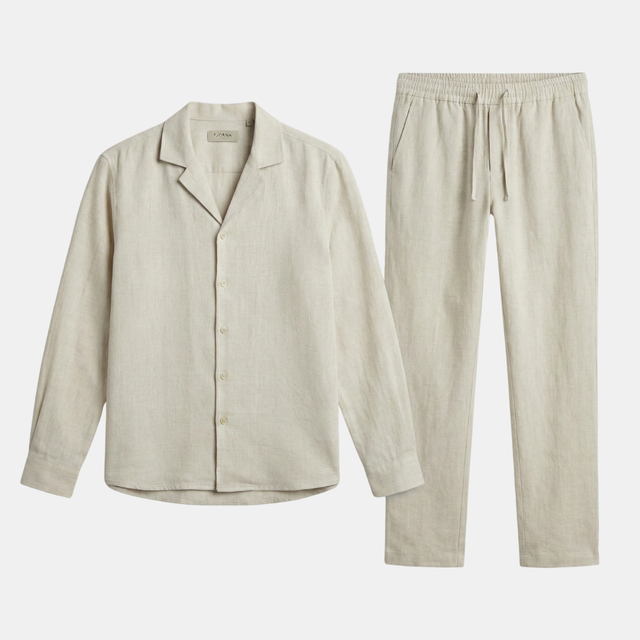 Miles | Lightweight Linen Set for Men – Shirt & Pants Combo