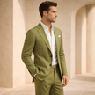 FJØRNA two-piece men's suit set featuring a tailored blazer and matching trousers, ideal for formal or business occasions.