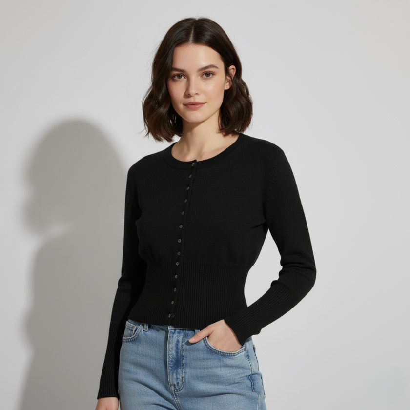 Fiona – Cardigan Knitted Women’s Slim Fit | Stylish Top