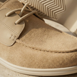 Red lace-up men's shoes by FJØRNA featuring intricate lace details and stylish design on a neutral background.