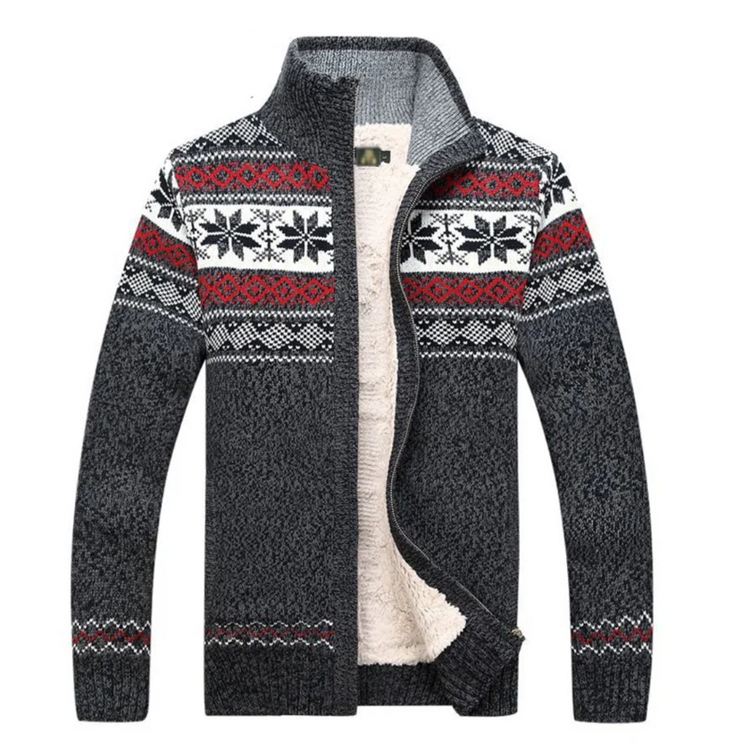 Oliver – Christmas Jumper Mens - Cozy Velvet | Cardigan 6
