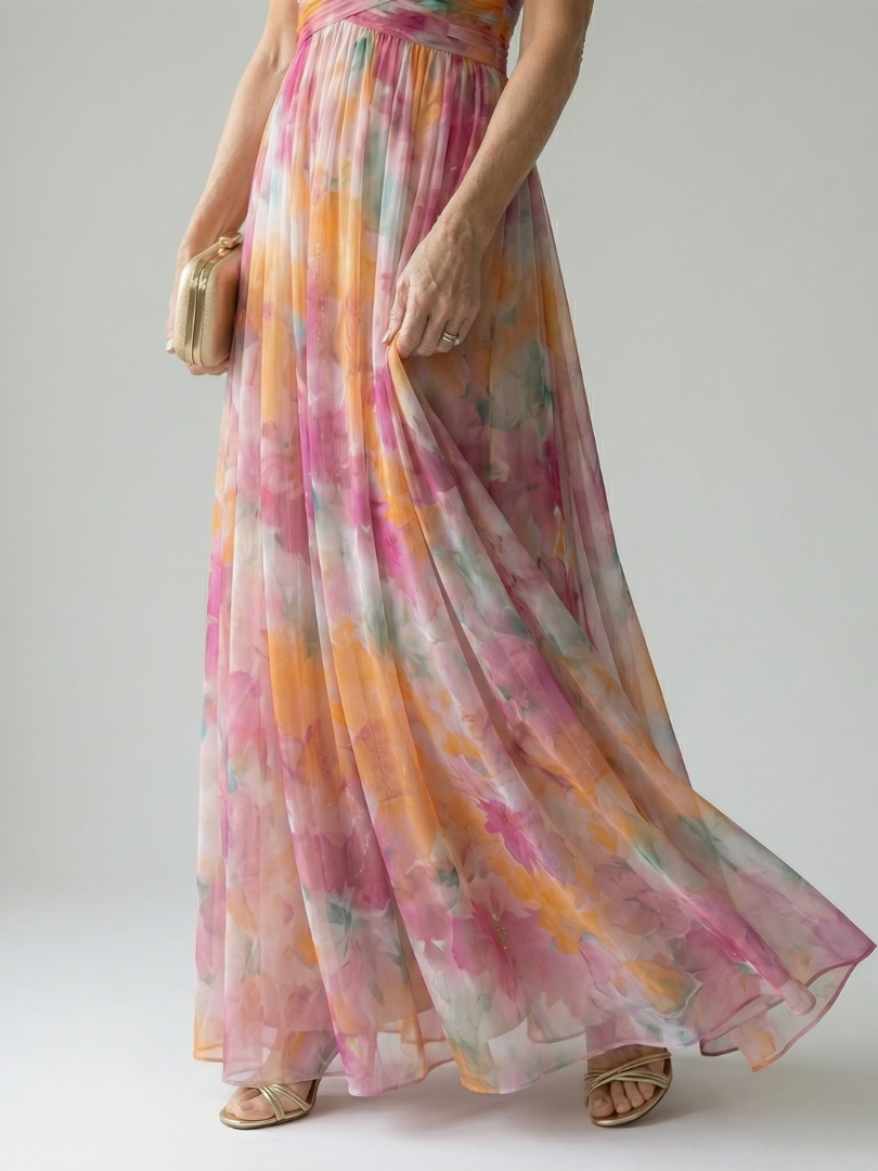 FJØRNA summer sleeveless maxi dress for women, flowy and lightweight, perfect for warm weather and casual occasions.