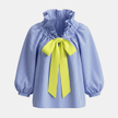 FJØRNA oversized long sleeve top for women, relaxed fit, soft fabric, in a neutral color, displayed on a hanger.