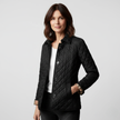 Women's Quilted Button-Up Jacket -  Lightweight, Stylish Outerwear for All Seasons