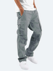 FJØRNA men's cargo pants made of soft, comfortable material, designed for everyday wear and relaxed fit.