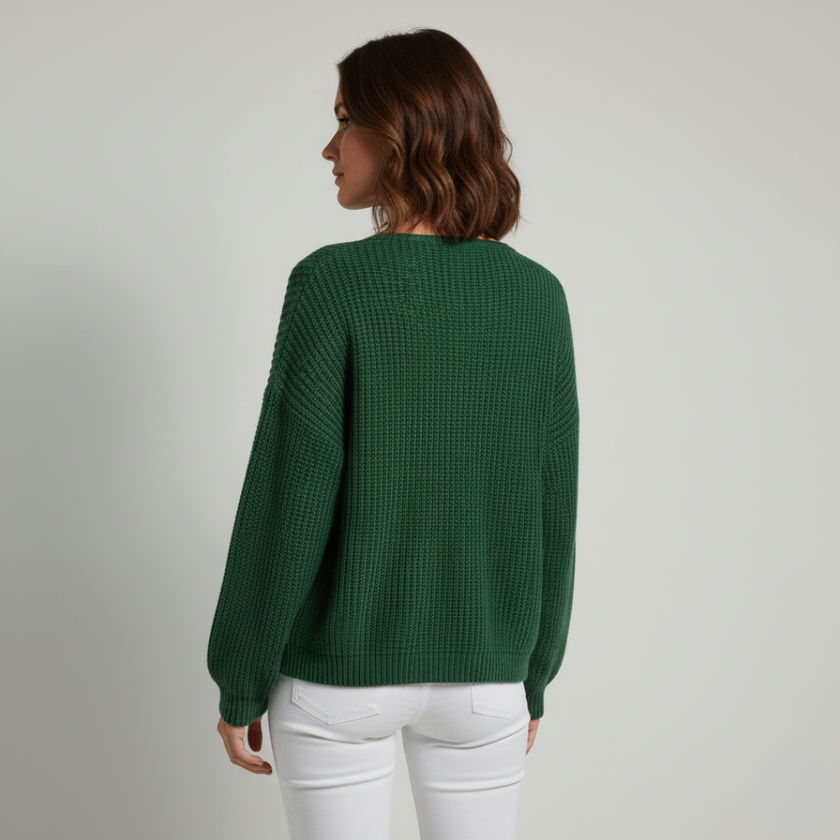 Casual Pullover Sweater Pink