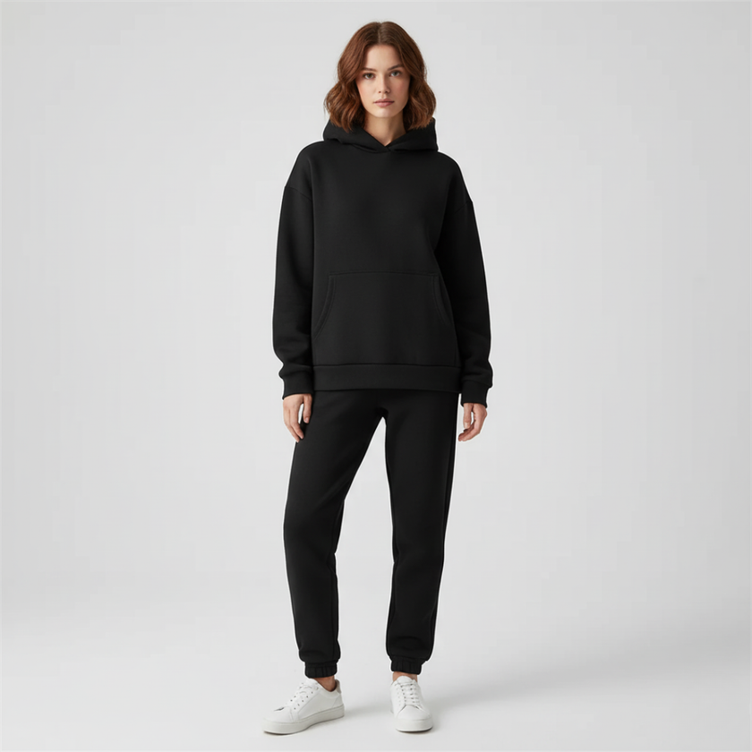 Casual Hoodie And Jogger Set