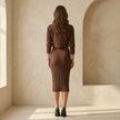 FJØRNA lace co-ordinate set for women featuring a stylish lace top and matching pants in a chic, feminine design.