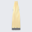 Isabella - Sunny Straps Satin Butter Yellow Dress
