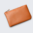 Hazel | Handmade Top-Grain Cow Leather Pouch – 5.11” Zipper Case