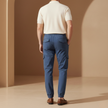 FJØRNA men's cargo trousers with drawstring waist, relaxed fit, and multiple pockets, casual and comfortable pants for men.