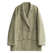 Double Breasted Wool Coat Oatmeal