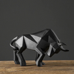 Geometric Bull Sculpture – Modern Art Decor for Home or Office, Unique Design Symbolizing Strength and Courage - 4