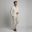Miles | Lightweight Linen Set for Men – Shirt & Pants Combo