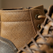 Men's durable leather orthopedic boots by FJØRNA, showcasing sturdy design and high-quality leather construction.