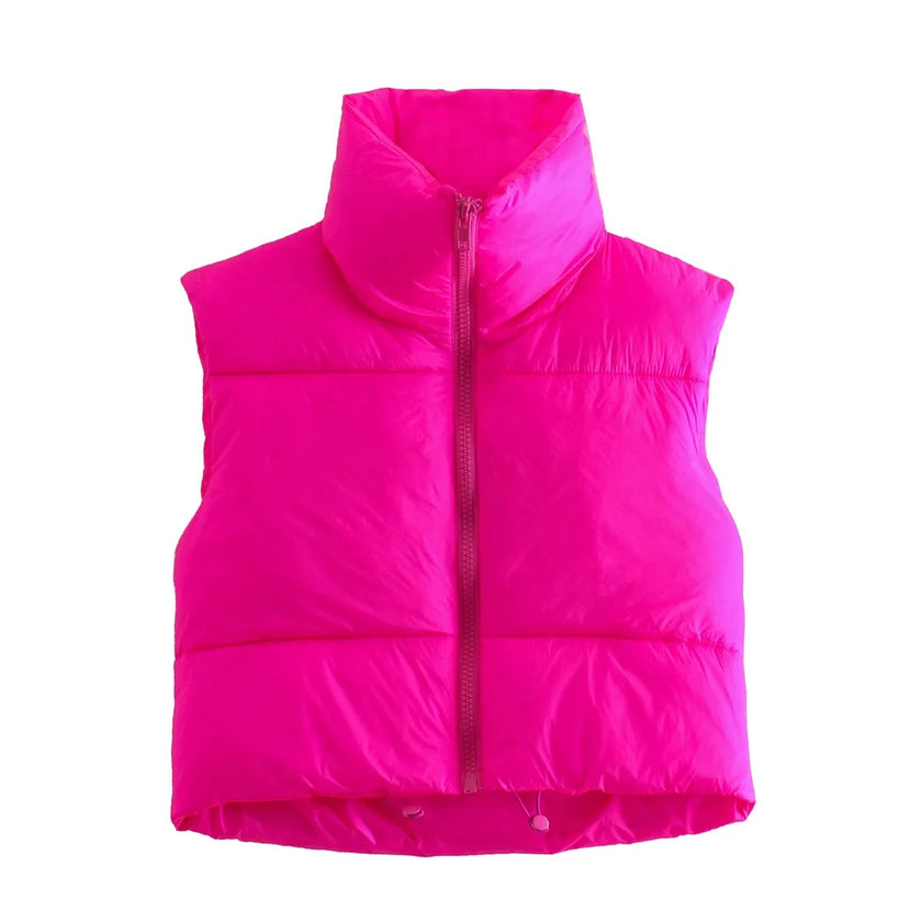 Stylish Stand-Up Collar Vest