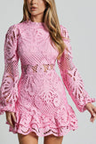 FJØRNA Hannah white lace dress, elegant sleeveless dress with intricate lace details, perfect for special occasions.