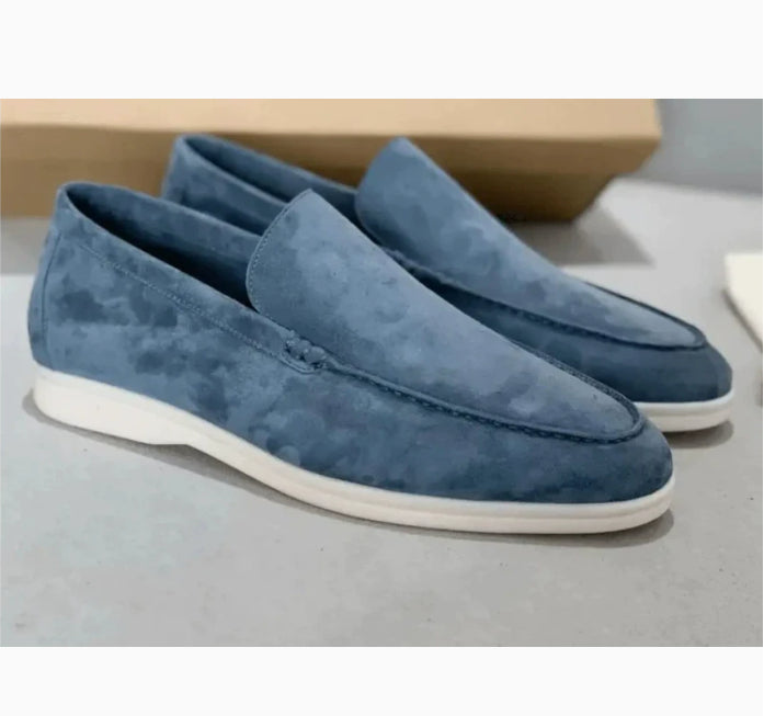 Matte Suede Slip-On Loafers - 18