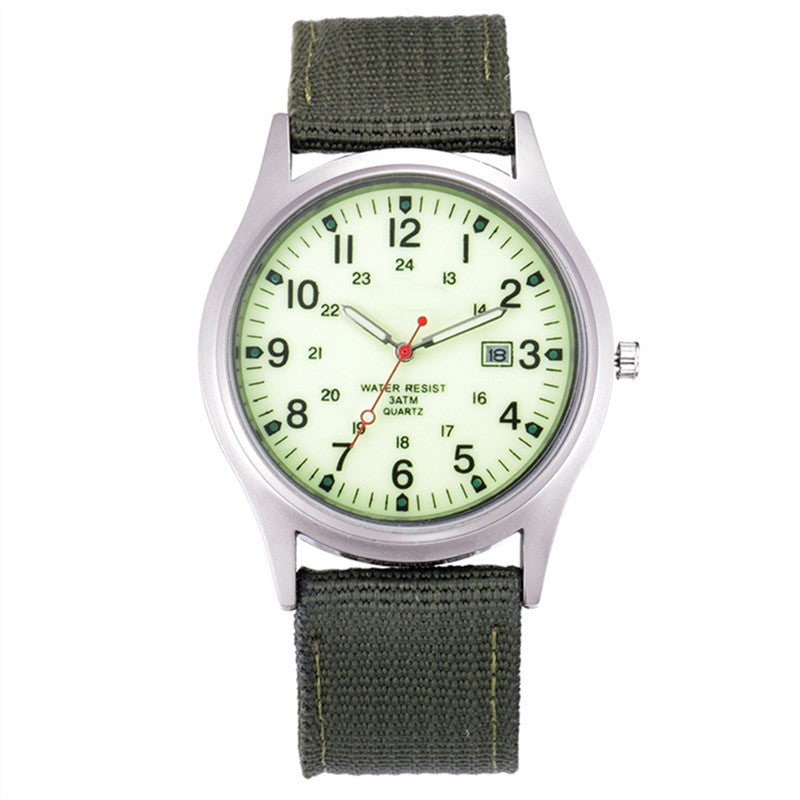Military Style Calendar Watch