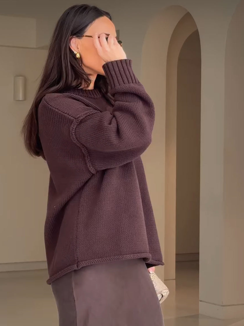 Casual Knitted Sweater White