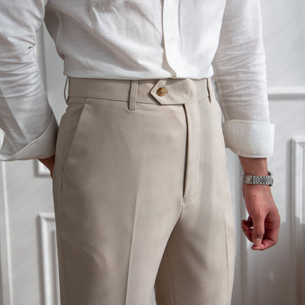 Allesio - Stylish Straight-Cut Trousers for Effortless Care