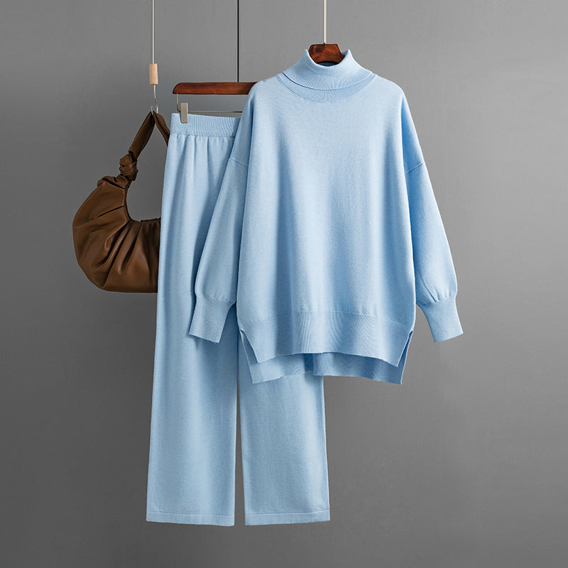 Casual Knitted Two-Piece Set