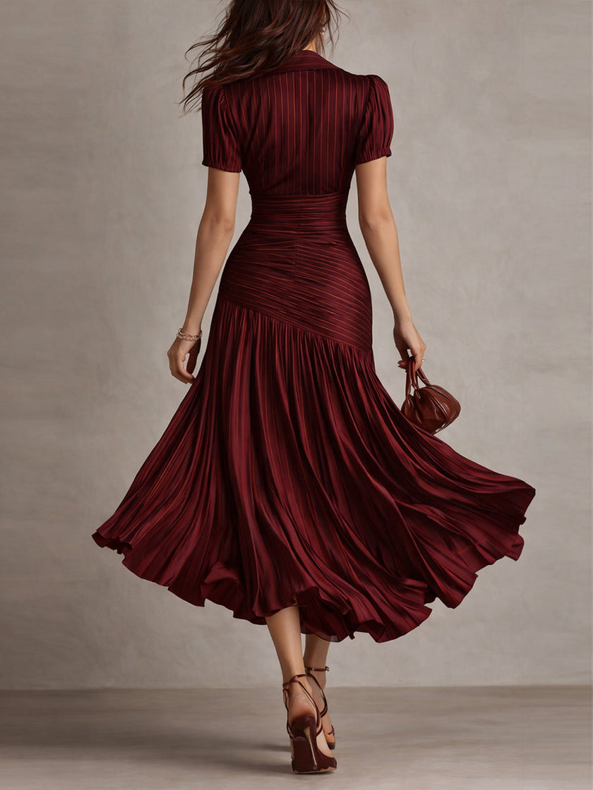 Satin Bodycon Midi Dress | Evening Dress