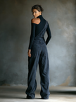 FJØRNA women's lightweight denim summer overalls, two-piece casual overalls for women, stylish and comfortable summer outfit