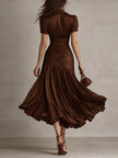 Satin Bodycon Midi Dress | Evening Dress