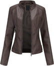 Mia – Women’s Leather Jacket Stylish Biker | Classic Moto Coat 30
