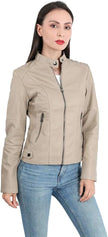 Mia – Women’s Leather Jacket Stylish Biker | Classic Moto Coat 17