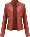 Mia – Women’s Leather Jacket Stylish Biker | Classic Moto Coat 1