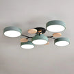 Semi-Flush Modern Halo LED Ceiling Light