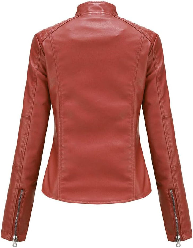 Mia – Women’s Leather Jacket Stylish Biker | Classic Moto Coat 2