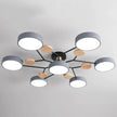 Semi-Flush Modern Halo LED Ceiling Light