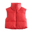 Stylish Stand-Up Collar Vest