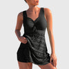 Women's FJØRNA round neck bikini set, regular fit swimwear with a stylish design, perfect for summer beachwear.